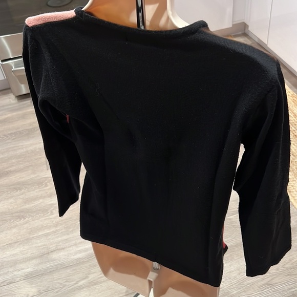 Geometric Color Block Pink Black Rose Brown Jersey Knit​ - Picture 6 of 7